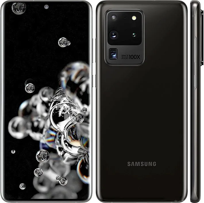 オリジナルSamsung Galaxy S20 Ultra G988U 5G携帯電話12GB RAM 128GB ROM 6.9 '' Snapdragon 865 Octacore Quad Cameraスマートフォン