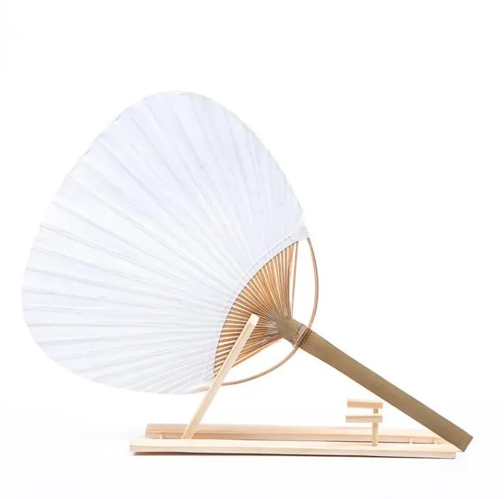 Paddle Hand Fans with Bamboo Frame and Handle Wedding Party Favors Gifts Paddle Paper Fan Spanish Fan3968991