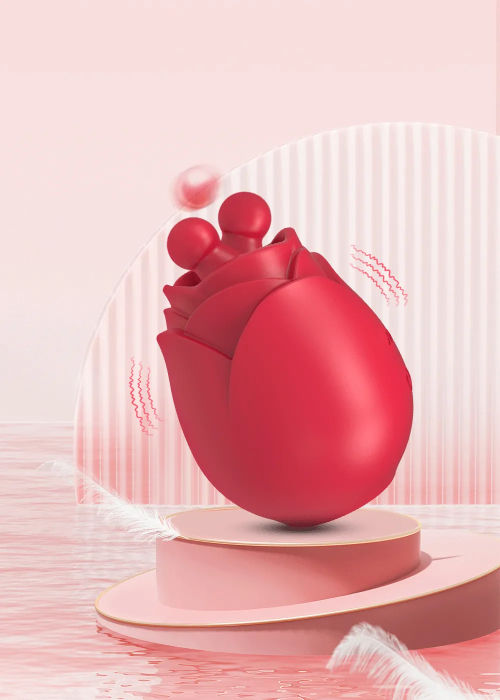 Originalus liežuviu laižantis klitorio rožinis vibratorius 10 vingiuojantis klitoris spenelių masažuoklis, moteriškas stimuliavimas suaugusiems S_voghion.com