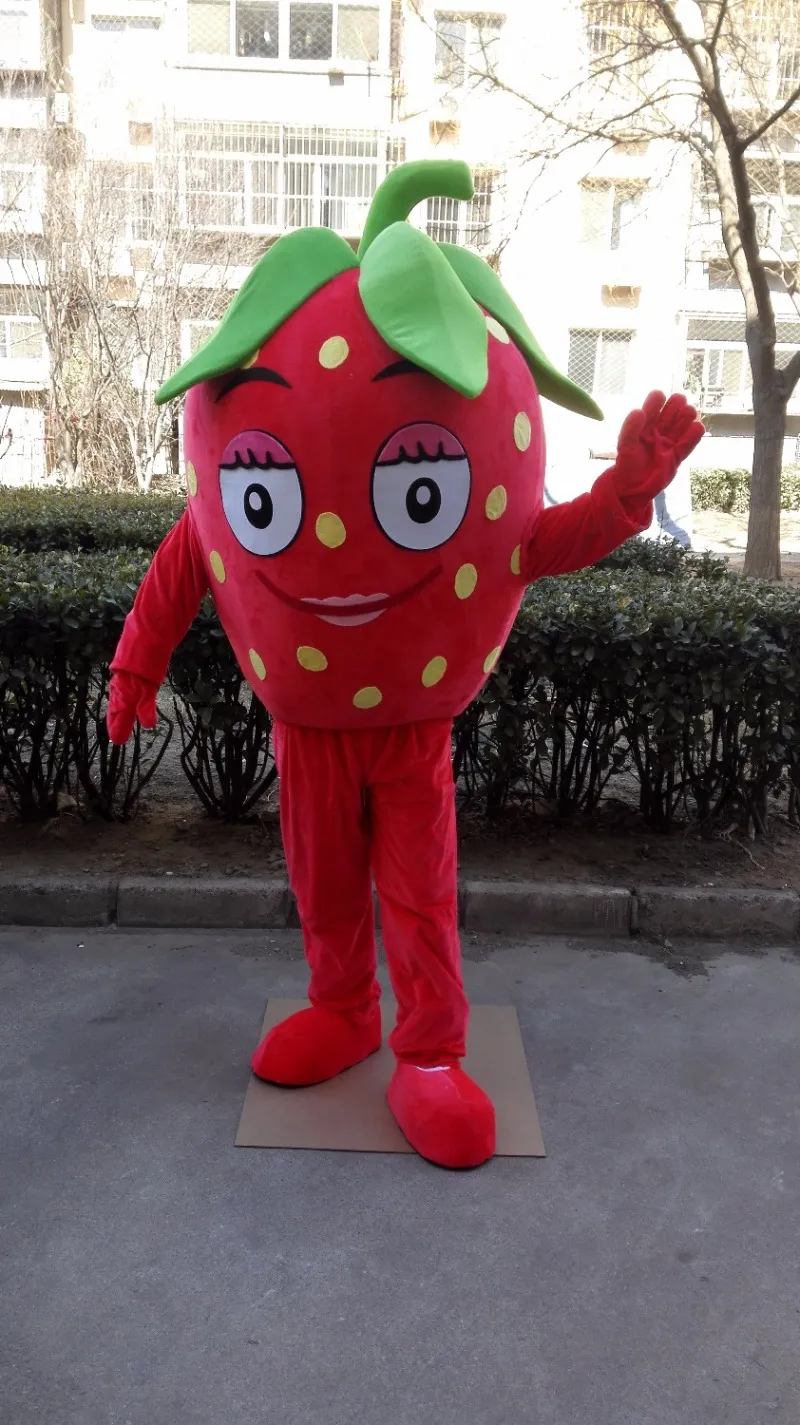 Costume de mascotte de fraise, costume fantaisie personnalisé, kits d'anime, robe fantaisie de carnaval, costume 41055