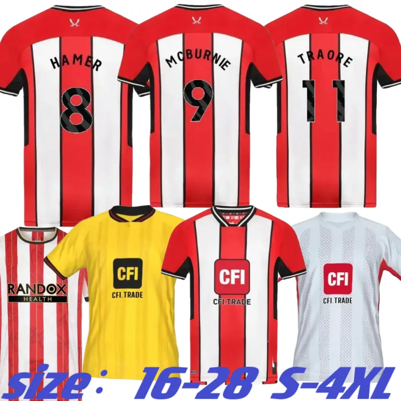 S4XL 22 23 24 Sheffield Soccer Jerseys Limited Edition Kit Sander Berge United John Egan Rhian Brewster Anel Ahmedhodzic Jayden Men Kids Football Shirt