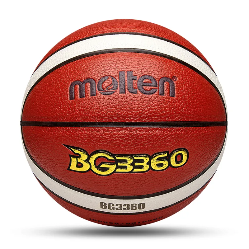 Bollar Molten Basketball Ball Standard Storlek 7654 Högkvalitativ PU Material utomhus inomhusträning Matcha Kvinnor Child Men Basquetbol 230905