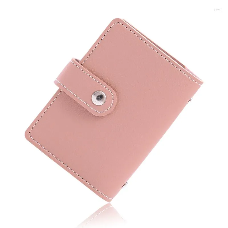 Card Holders 26 Slots ID Holder Package License Certificate Bank Credit Compact PU Leather Case Set Clip Bag For Women