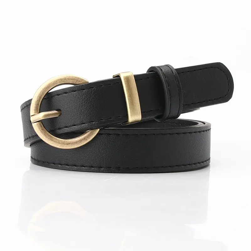 Ceinture en cuir pour femmes, 2.4cm, boucles ardillon, rouge, noir, taille Camel, pour dames, vente en gros, livraison directe, nouvelle collection