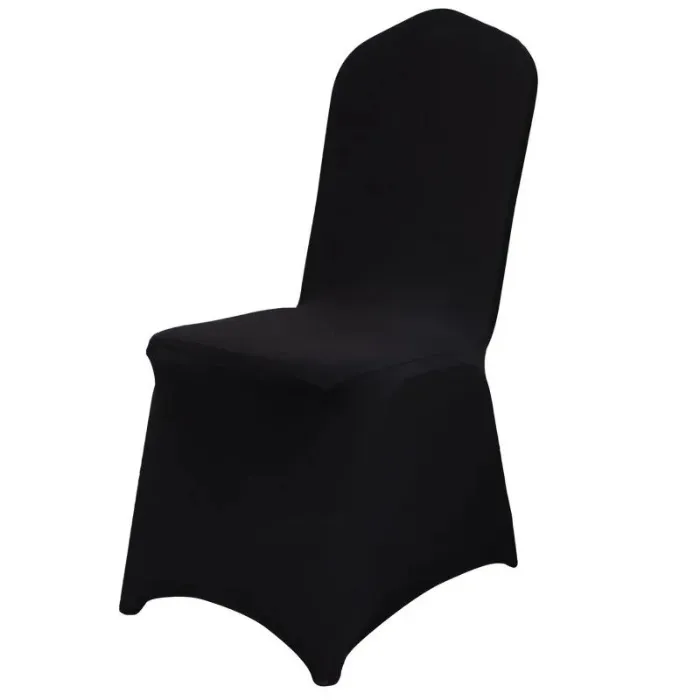 White Wedding Chair Cover Universal Stretch Polyester Spandex Elastic Seat Covers Party Banquet Hotel Dinner Supplies