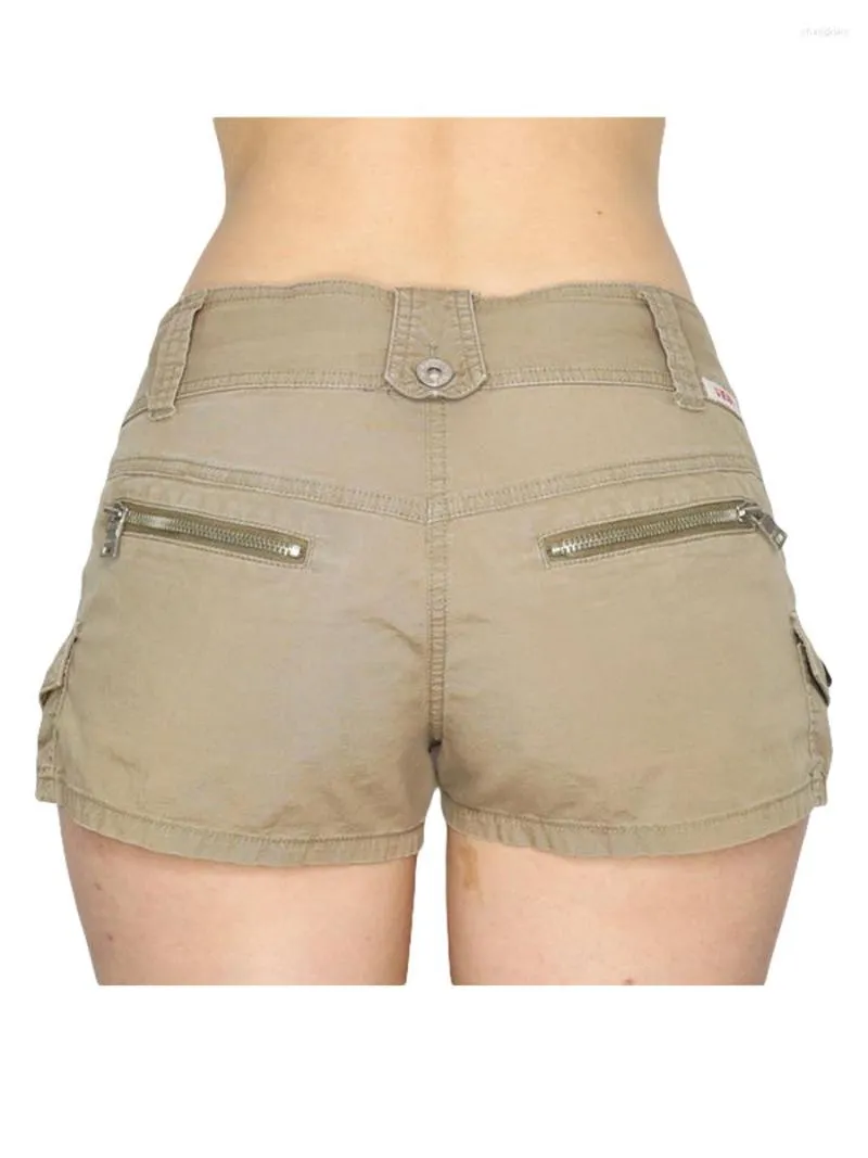 Low Waist Cargo shorts - Black - Ladies