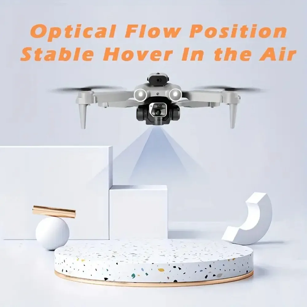 Hochauflösende Dual-Kamera-Drohne mit 360°-Hindernisvermeidung, optischer Flussposition, Highlight-Nachtlicht, One-Key-Start, Geschwindigkeitsanpassung, Flugbahn – Schwarz