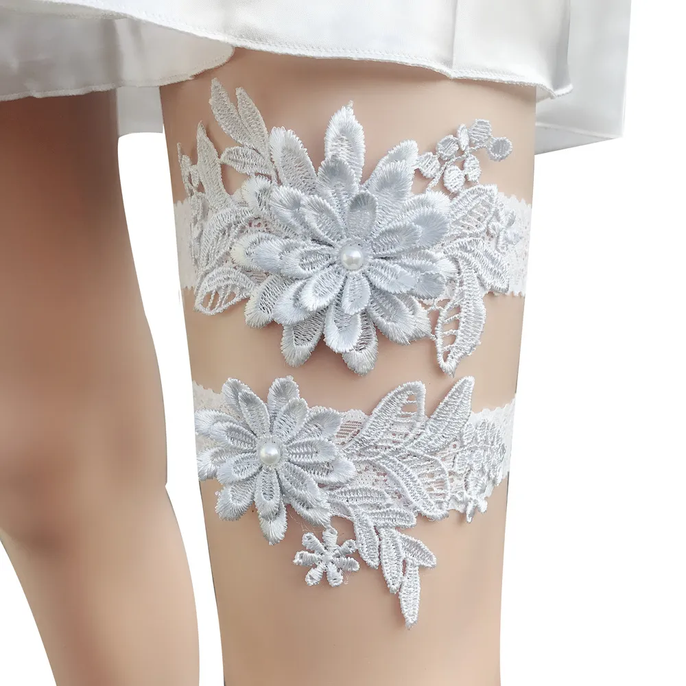 Lace Wedding Garter Flower Gardens For Women Bridal Leg Accesorios Sexy dijring