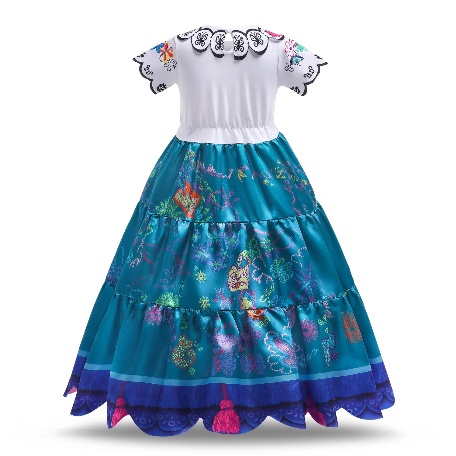 Filles Encanto Mirabel Cosplay Costume Robe Enfants Princesse Fête