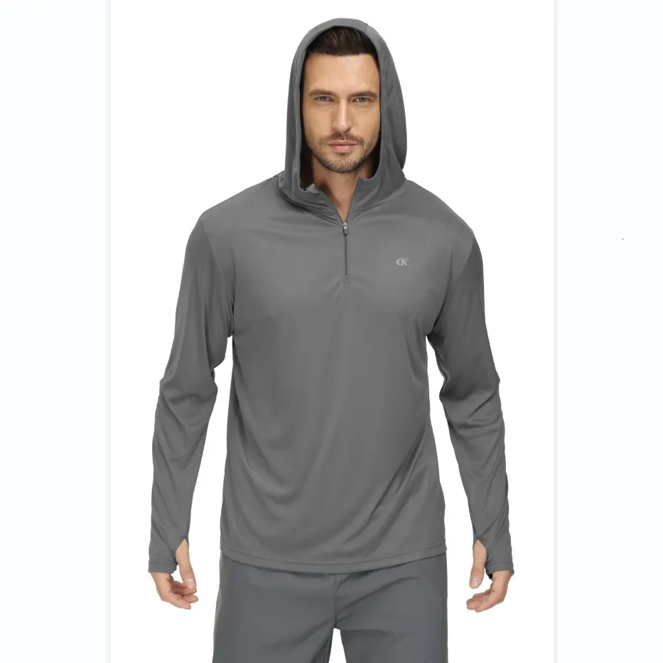 Mens Hoodies Sweatshirts Men Long Sleeve Shirt UPF 50 Rash Guard Swim Shirt  Athletic Hoodie Fishing Hiking Workout Cooling Tee Quick Dry Shirts With  Zip 230906 From 8,38 €