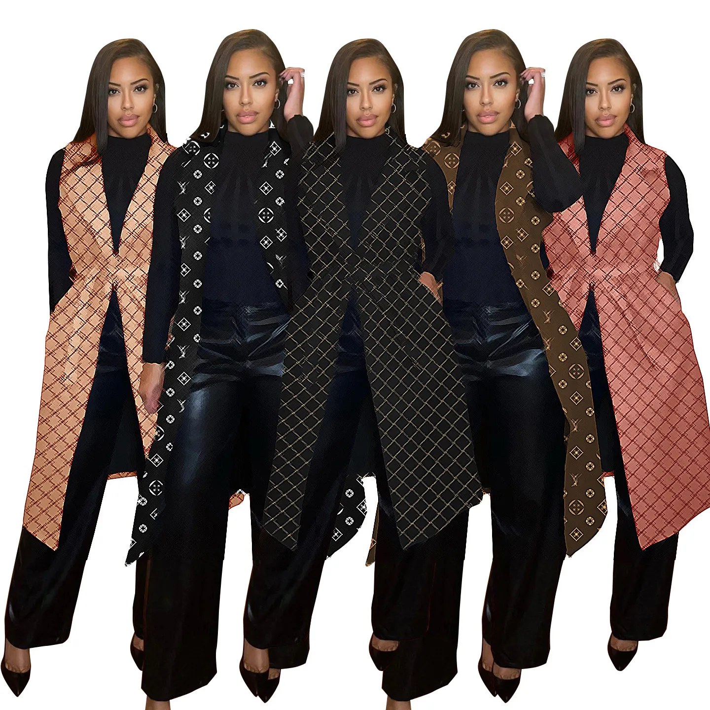 Long Cardigan Coats Women Women Invierno Abierto de capa frontal Capas