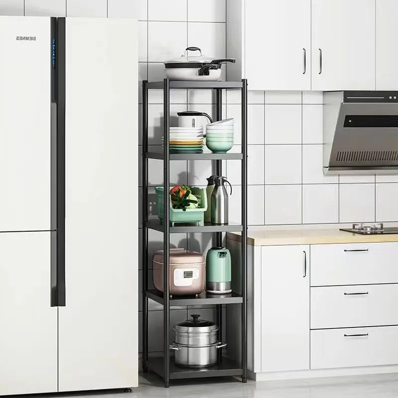 Estante de cocina para microondas, encimera, arrocera, horno, soporte de  almacenamiento de condimentos multicapa integrado para