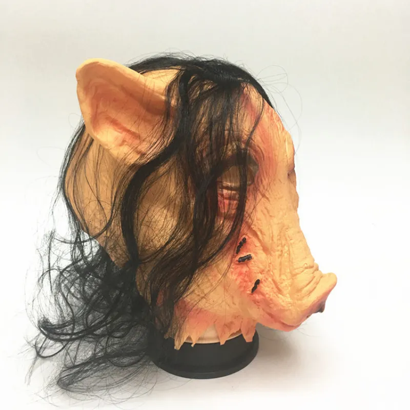 Party Masks Halloween Performance Maska Pig Head Shorror Horror Ghost Festival 230906