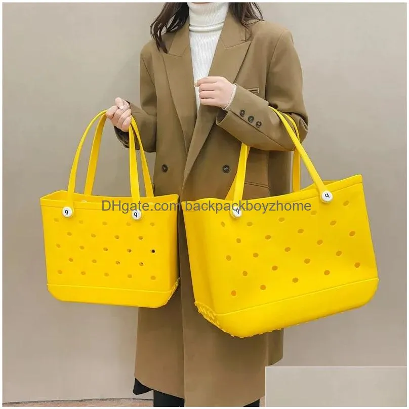 bogg bag silicone beach custom tote fashion eva plastic beach bags women summer