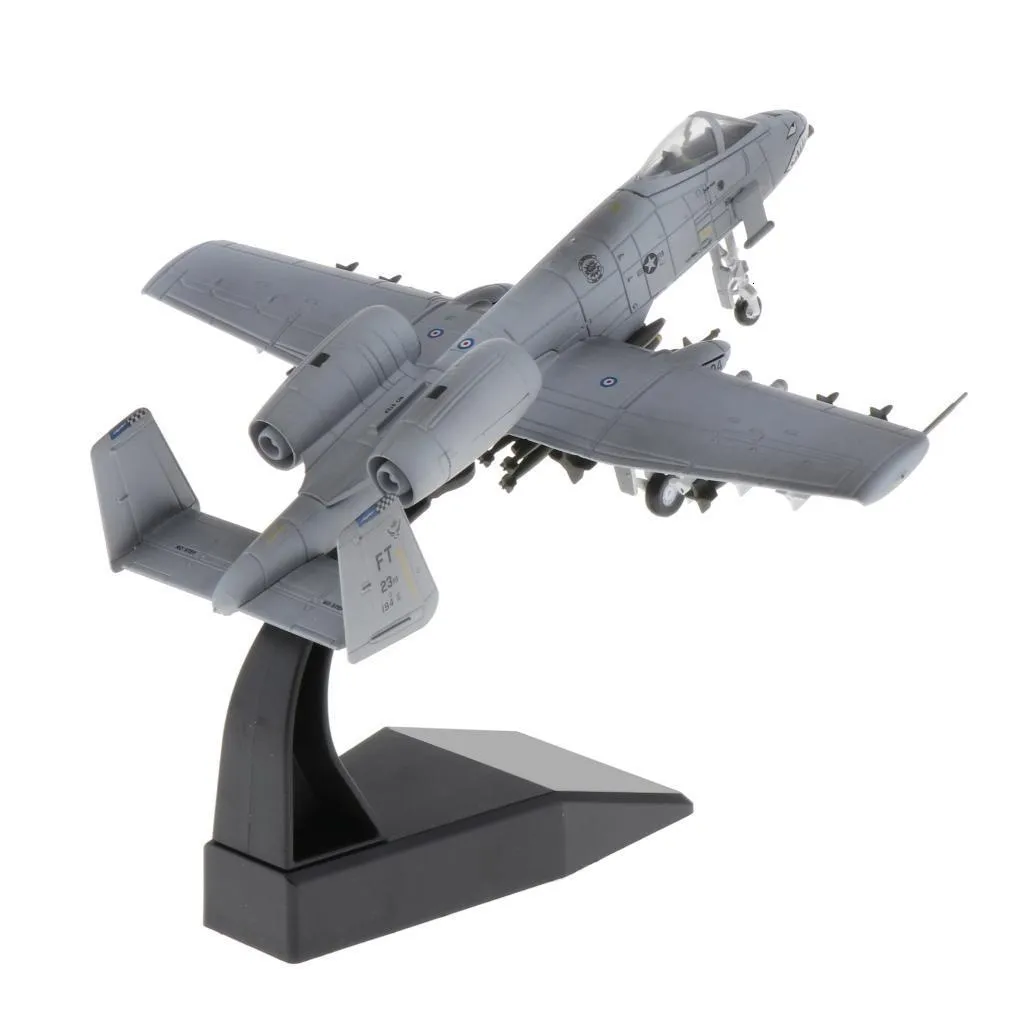 1/100 A 10 Attack Diecast Model Airplane & Display Stand Office Decor