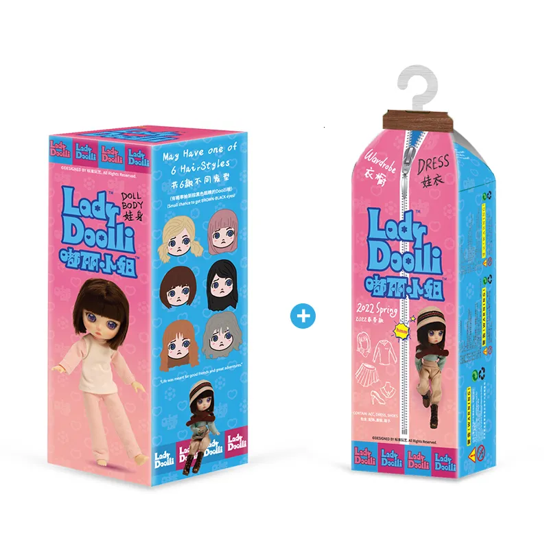 Blindbox 15 cm Box Lady Doolli Series Puppenspielzeug 1 12 Bjd-Puppen Actionfiguren Mystery Model OB11 Anime Cooles Überraschungsgeschenk 230906