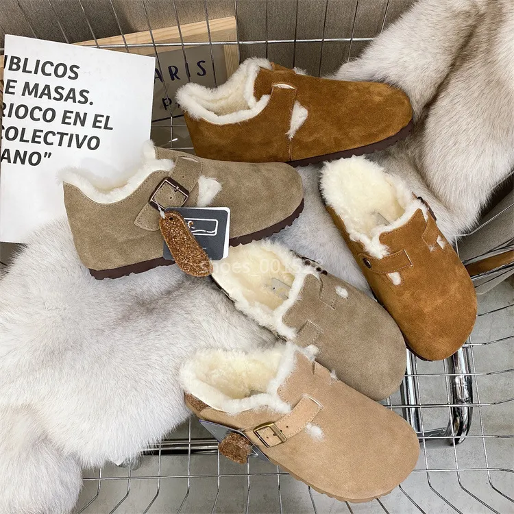 Women Men Leather Clogs Slippers Sandals Buckle Strap Soft Comfortable Casual Flats for Indoor Outdoor 2024 Women Men Leather Clogs Slippers Sandals Buckle Strap Soft Comfortable Casual Flats for Indoor Outdoor 2024