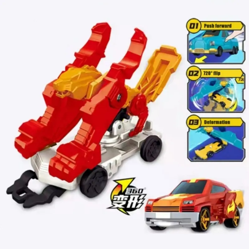 Action Toy Figures Explosion Wild Speed Fly Deformation Car 4