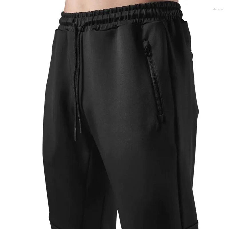 Calças masculinas Jemeigar Men S Sweatpants com bolsos de zíper Corredores cônicos para treino atlético Jogging Running