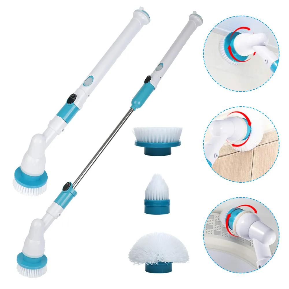 Mops Bathtub Tile Brush 3 in 1 Kitchen Bathroom Sink Cleaning Gadget Wireless Electric Spin Cleaner 230906