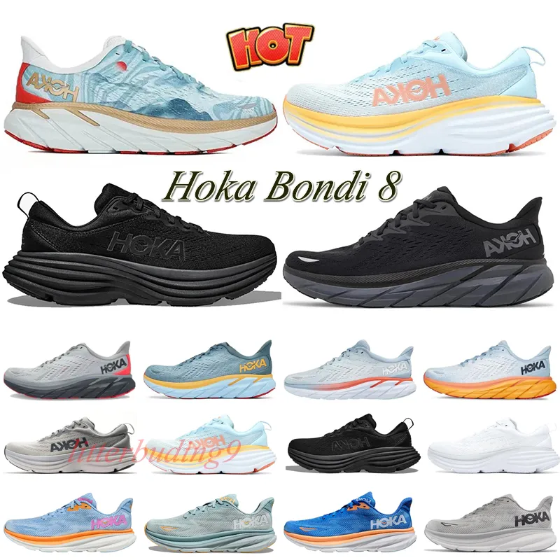 Hoka Bondi 8 Running Shoes Durable Shock Absorption, Double Stacked