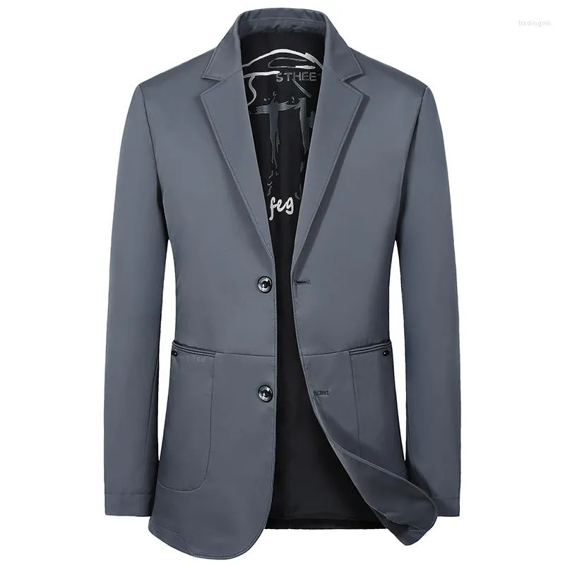 Men's Casual Blazer Stylish Slim Fit Suit Jacket, Solid Color Autumn  Winter Coat, Business Dress Outerwear Shop Now!