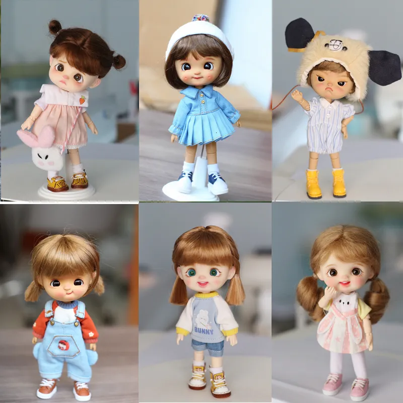 Dolls 2023 baru boneka STO Obj Burn otot Dimple telur Bjd 14cm dan 18cm untuk anak perempuan 230905