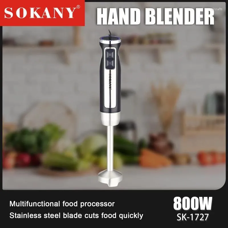 Blender Sokany1727 تحريك قضيب القضيب المنزلي المحمول فاكهة الفاكهة والخضروات التي تسحق الجليد الطهي الفولاذ المقاوم للصدأ