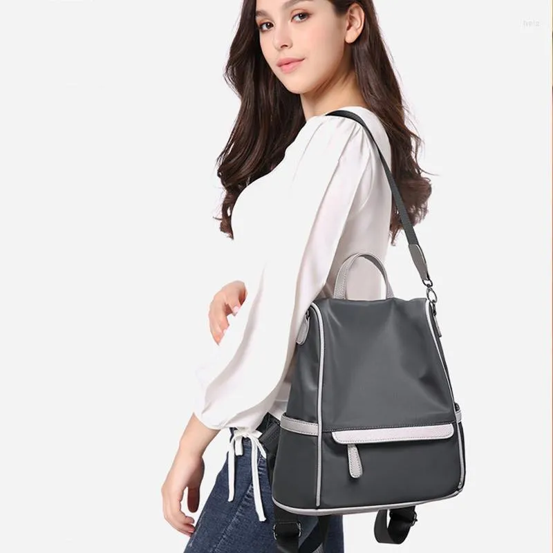 Skolväskor ryggsäckar kvinnors tyg ryggsäck portfölj kawaii kvinnliga sida flickor moderskap barnväska feminina tillbaka