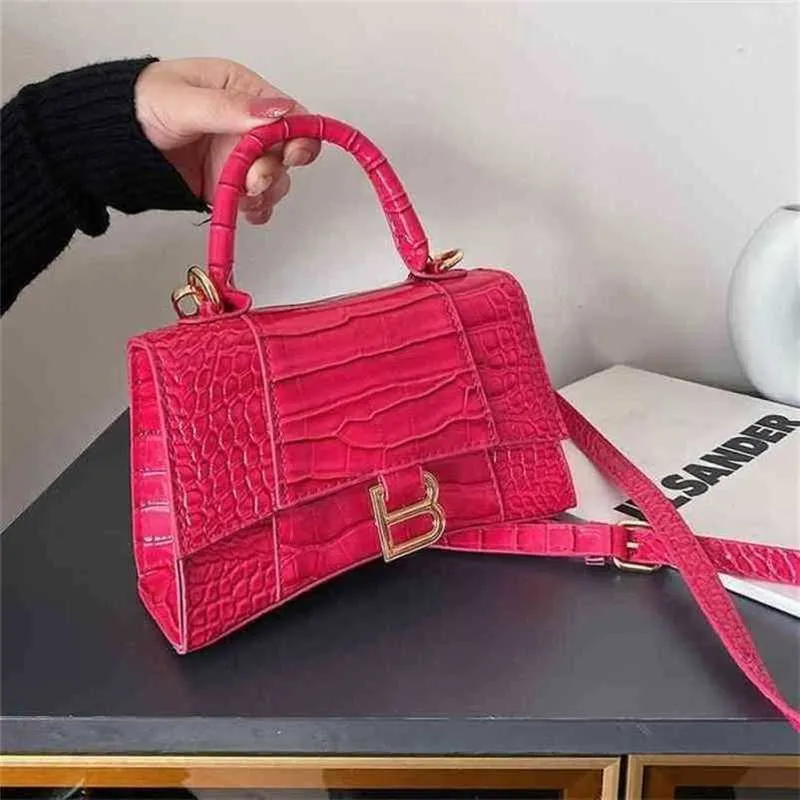 2024 New luxury high quality handbag trend spring hand minis leather stone pattern