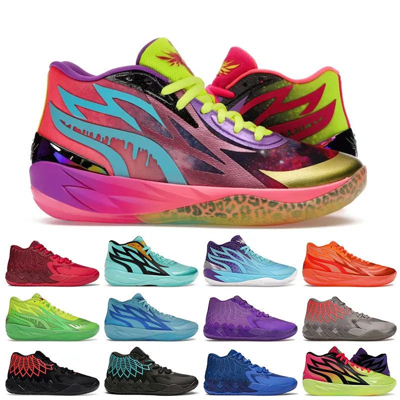 Be You Lamelo Ball Shoes MB 0.1 0.2 Scarpe da basket da uomo Rick Morty Adventures Sneakers sportive all'aria aperta Queen City Fade Honeycomb Digital Camo OG Scarpe da ginnastica originali