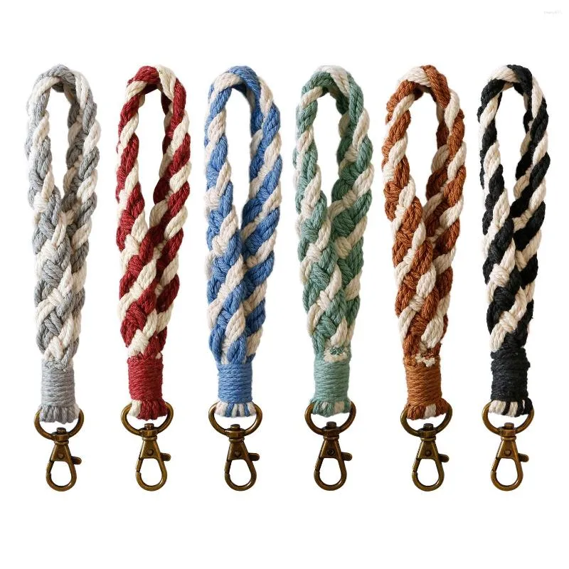 DHgate.com:Two-Tone Braided Survival Rope Keychain with Metal Clip Lock ...