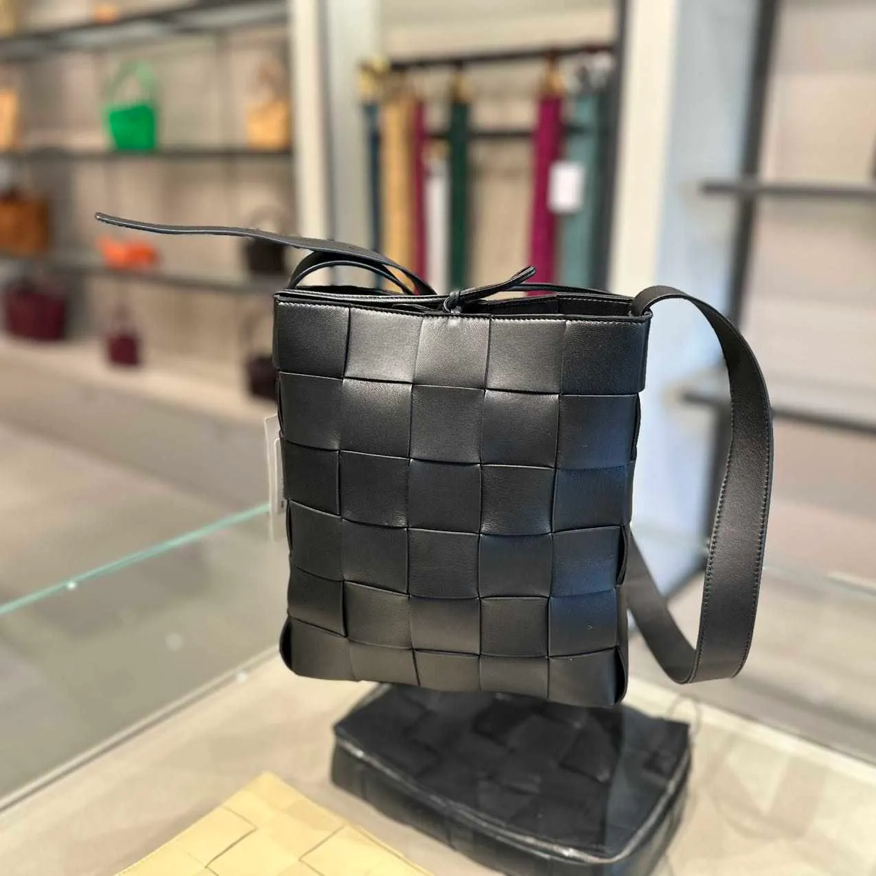 Luxury Bag Bvs Women Botteg Vena Bags Cassette Vertical Crossbody Bag Black X