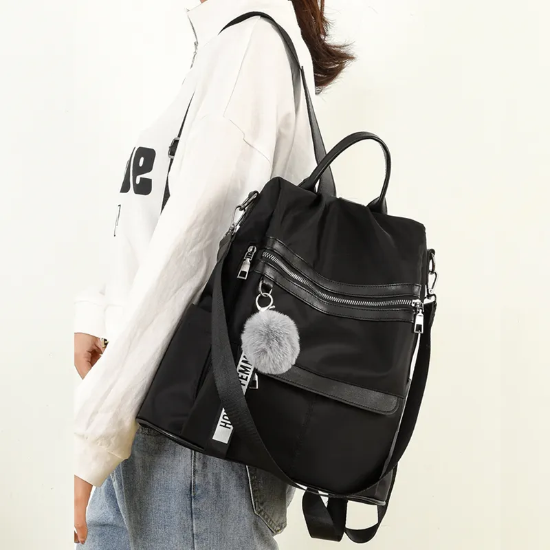 Школьные сумки 2023, водонепроницаемый женский рюкзак из ткани Оксфорд, легкий нейлоновый рюкзак для путешествий, модный, повседневный, на плечо, 230905