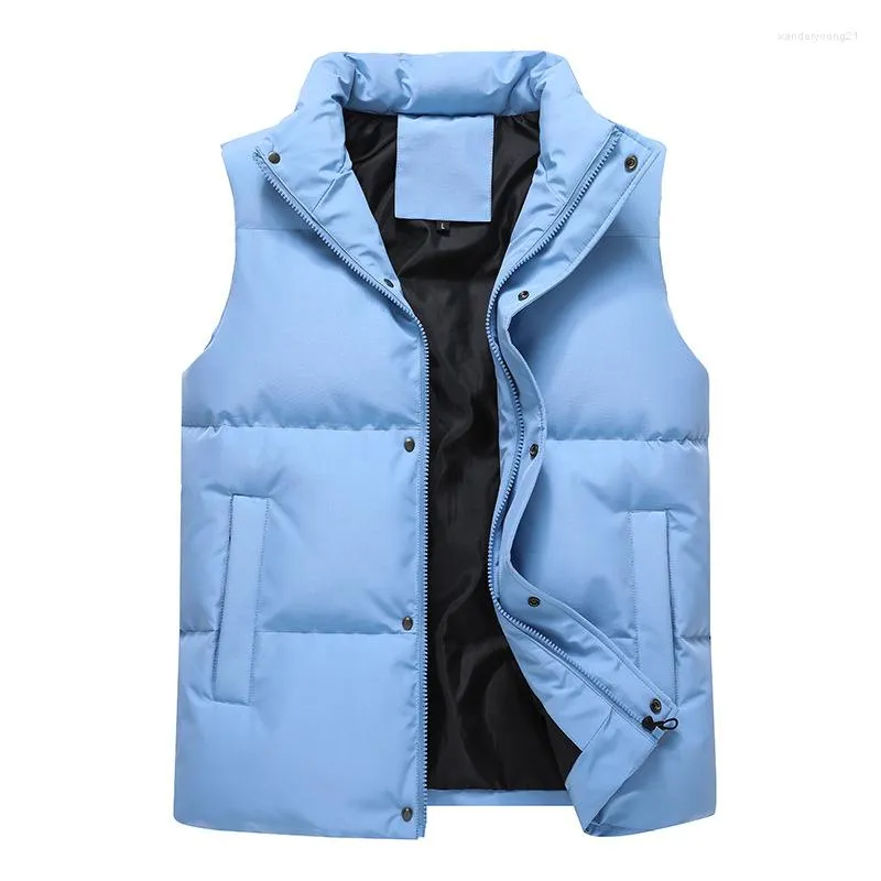 Gilets pour hommes automne et hiver vers le bas coton gilet version coréenne de la tendance beau gilet épaissi manteau