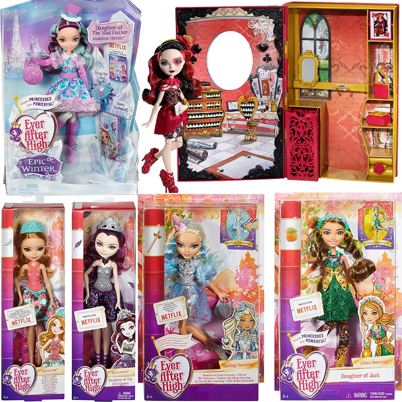 Bambole originali Ever After High Jillian Beanstalk Doll Raven Queen Thronecoming Blondie Locks Toy per ragazze Regalo di compleanno Set 230906