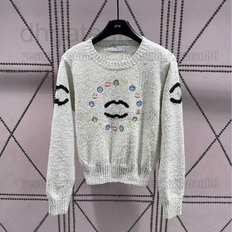 Women's Sweaters Designer Woman Sweater Luxury annel Classic Fashion Coloured embroidery Loose Coat D31H