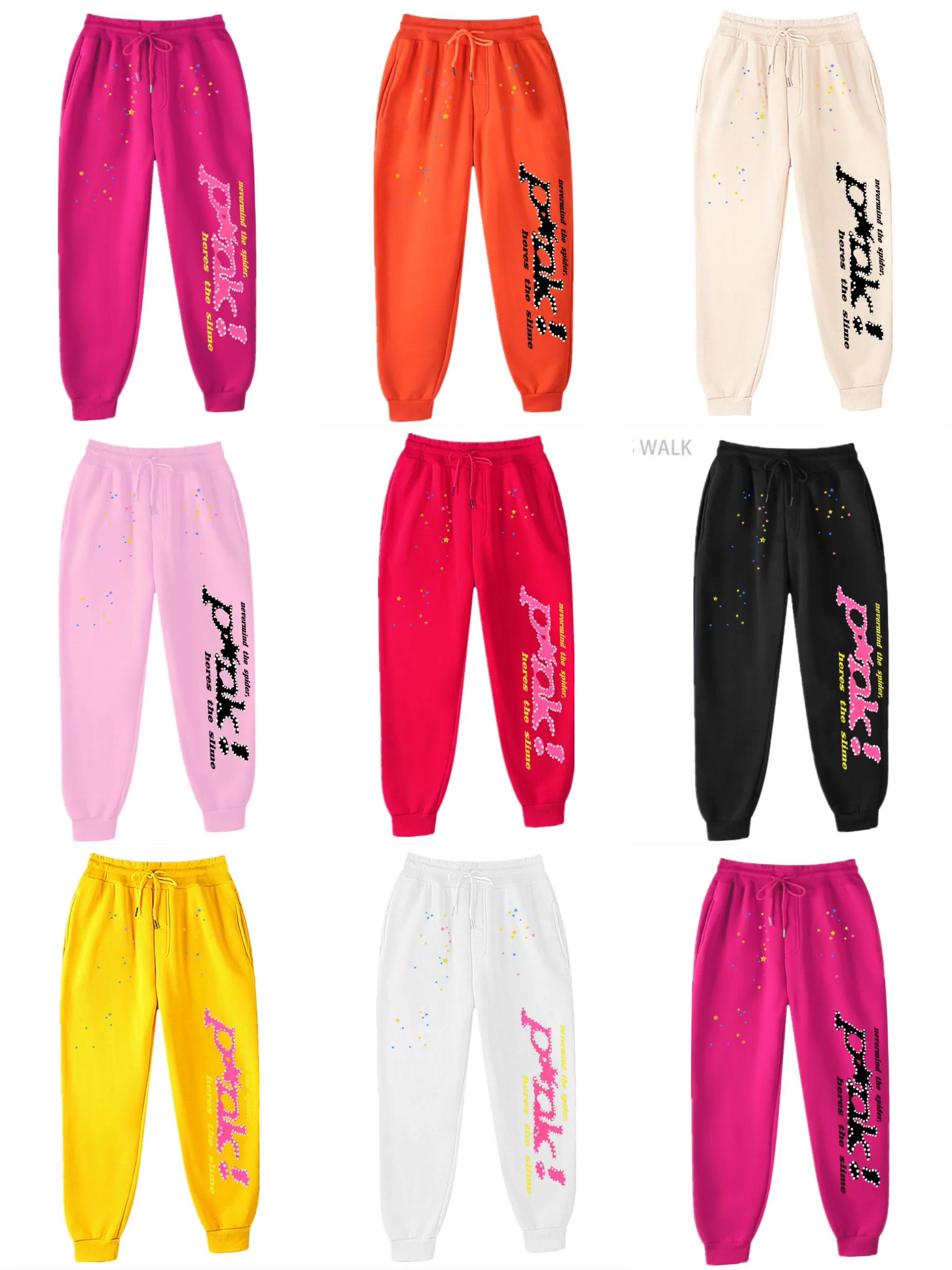 Young Thug Pink Sp5der 555555 Uomo Donna Felpa con cappuccio Hot Spider Net Felpa Spider Web Graphic 555555 Felpe Pullover Felpa con cappuccio Pantaloni