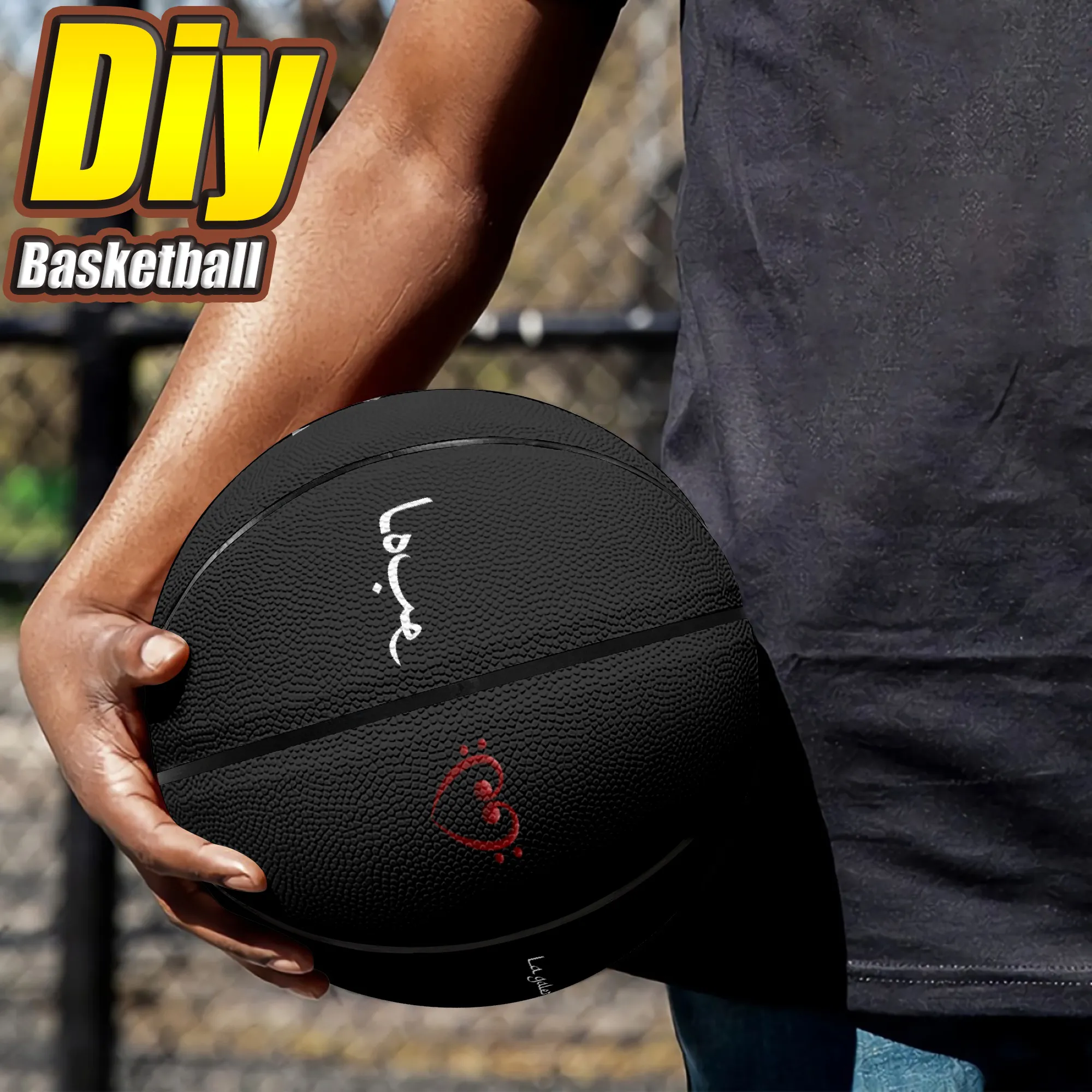 custom Basketball diy Basketball Adolescents men women youth children outdoor sports Basketball game team training equipment Factory direct sales 105363