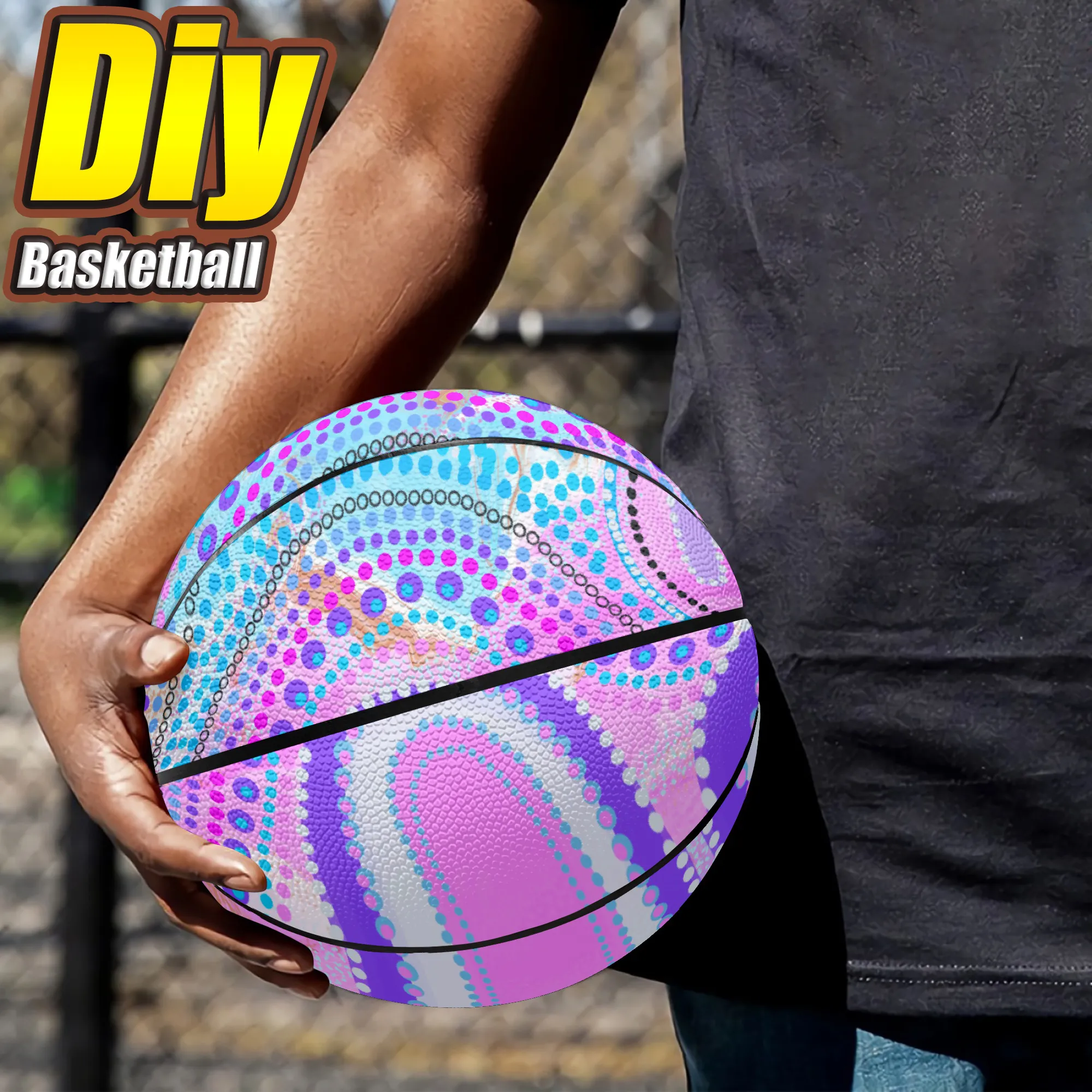 custom Basketball diy Basketball Adolescents men women youth children outdoor sports Basketball game team training equipment Factory direct sales 113773