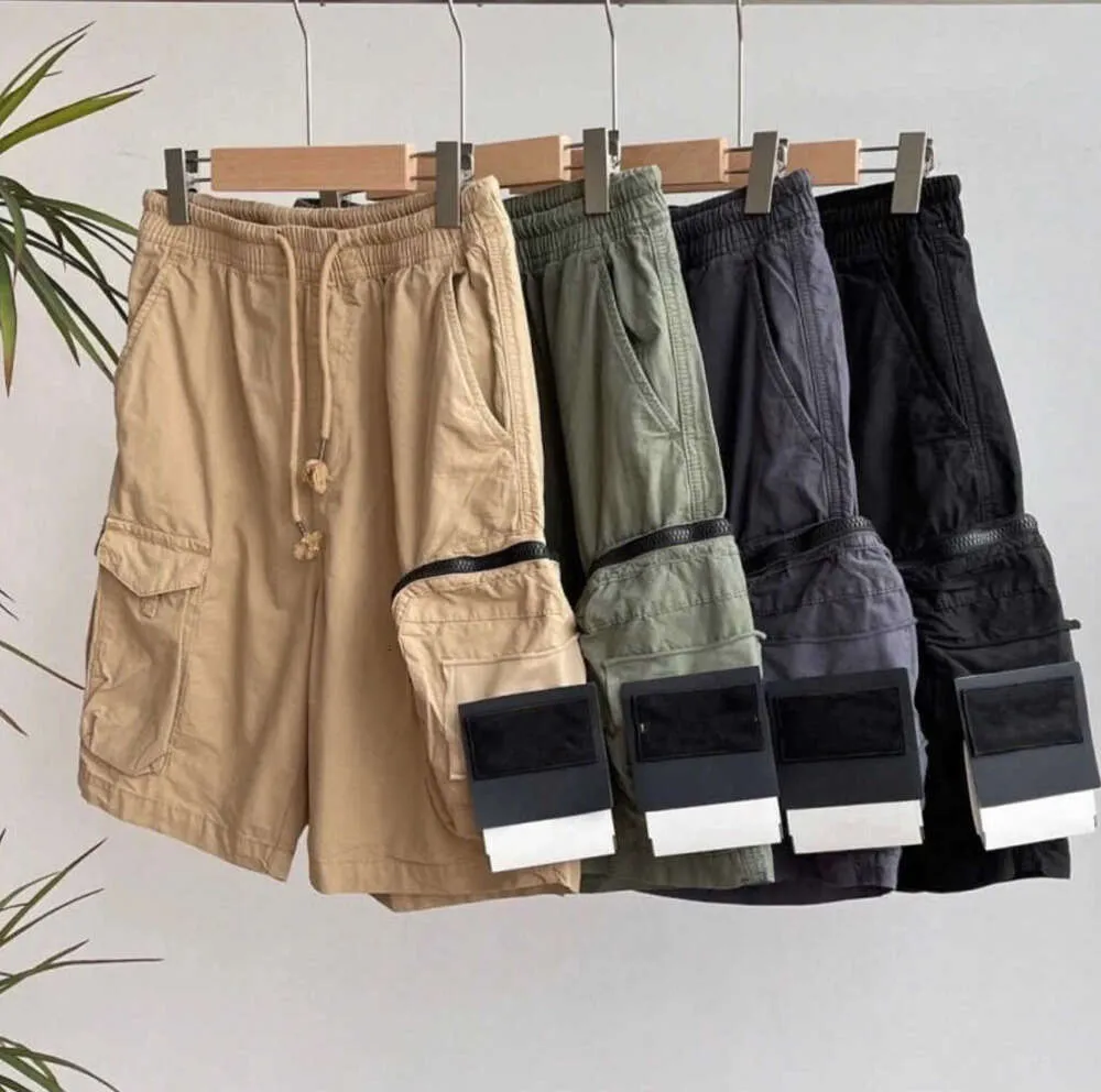Men's designer shorts Pockets Work Five-piece pants Womens summer  Sweatpants Multi-function thigh Short Casual loose High Street Stones  Island Cotton