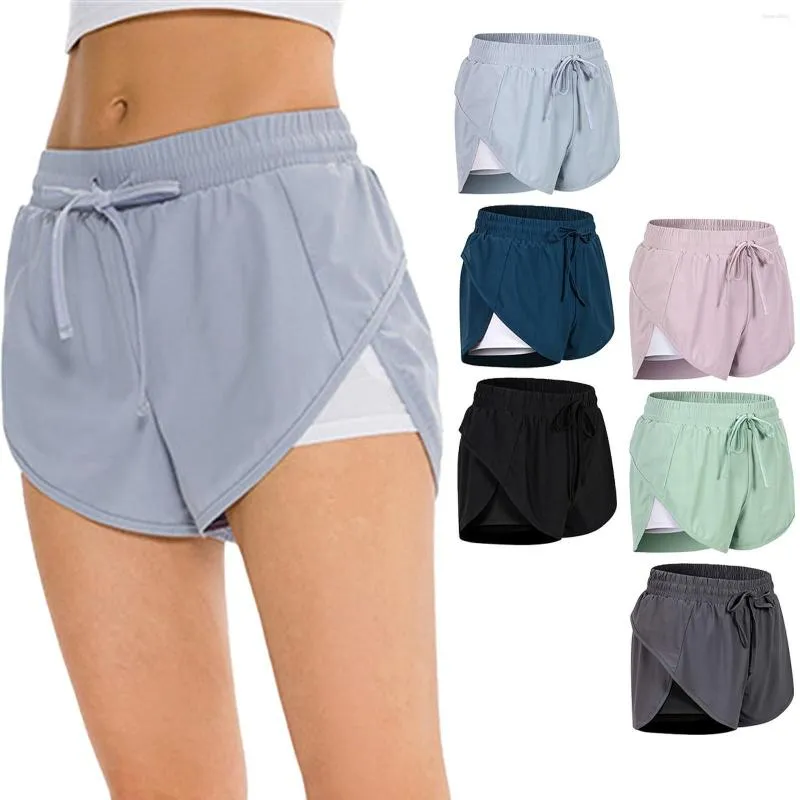 Shorts ativos casual alinhamento secagem rápida respirável cor sólida das mulheres trabalhar yoga bottoms confortável esportes treino diário roupas