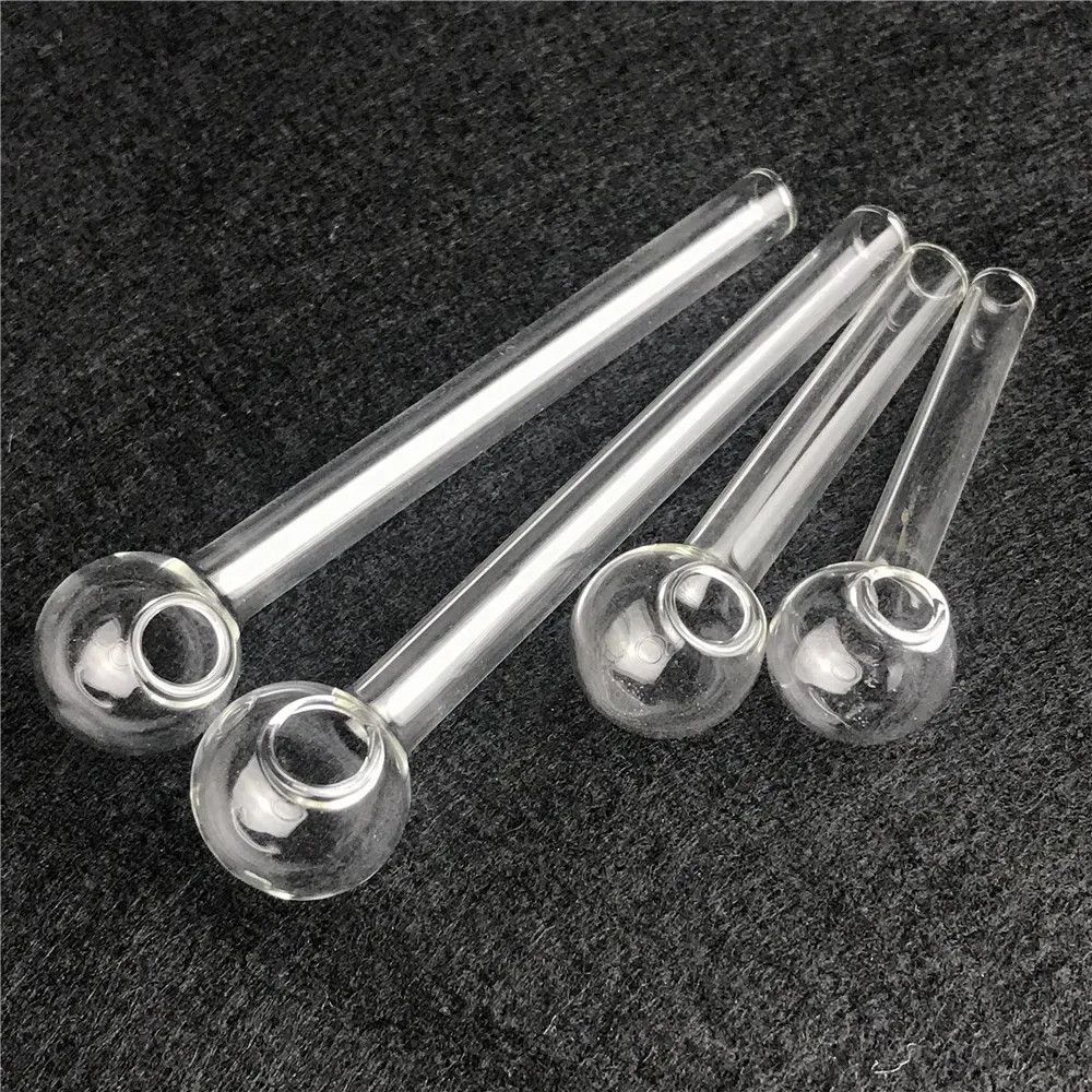 Oil Burner Glass Pipes Clear Thick Pyrex Burners Pipe for Smoking Mini Straw Test Tube Water Bong Accessories