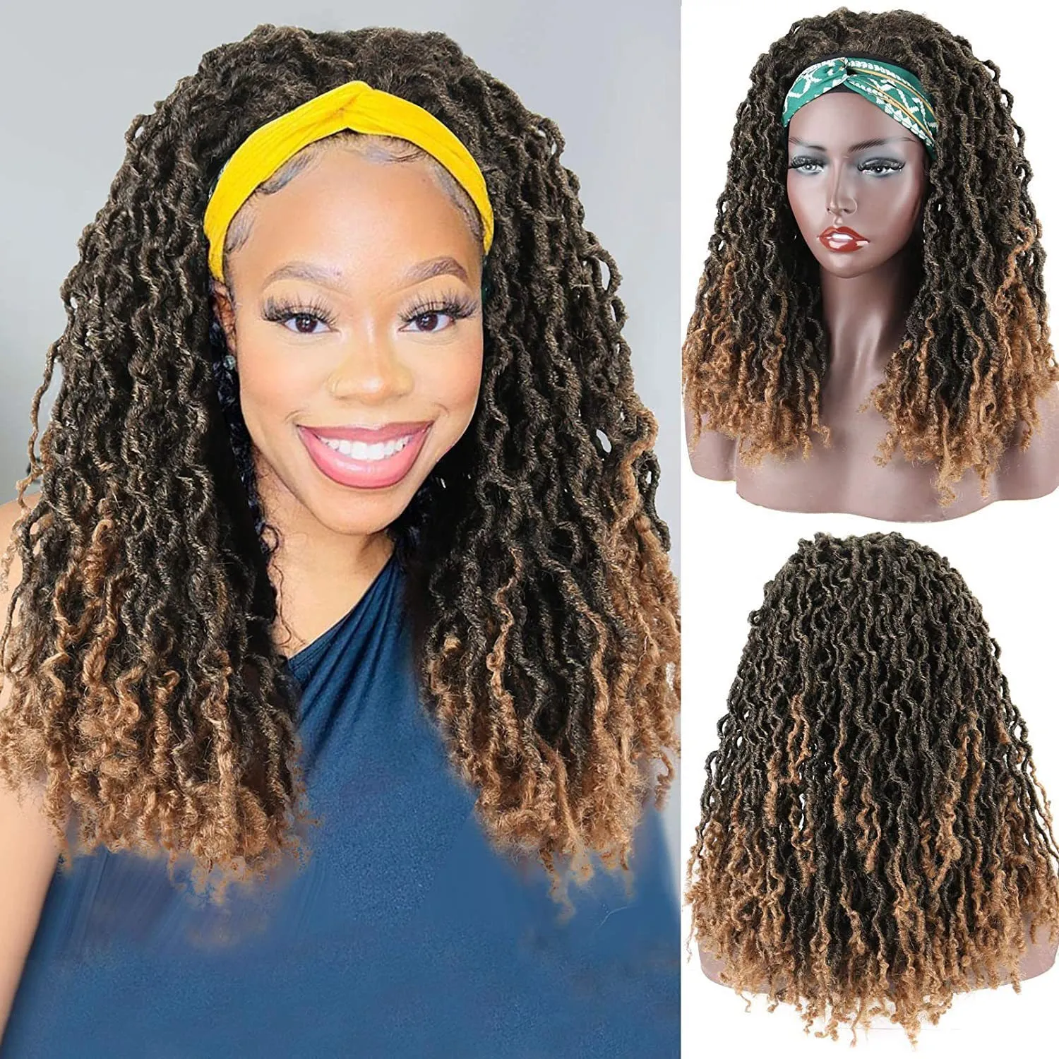 Synthetic Hair Braided Headband Women Girl Wavy Modern Breathable Stylish Wholesale Braid Hairstyle Short Hair Heat-Resistant  main image 3