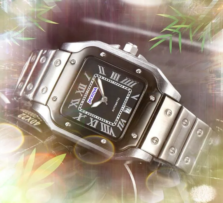 Deux types de marques Designer montres à quartz hommes mécanique mouvement automatique montre de haute qualité sport auto-vent montre de luxe horloge montres cadeaux
