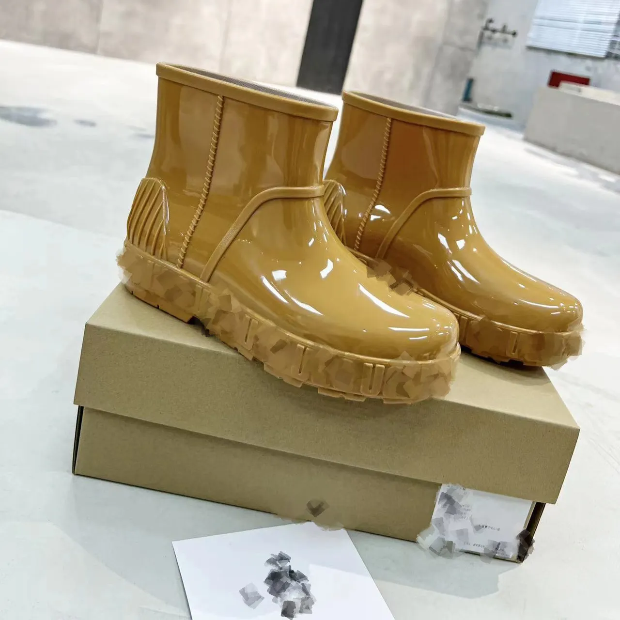 Wide width ankle rain boots cheap