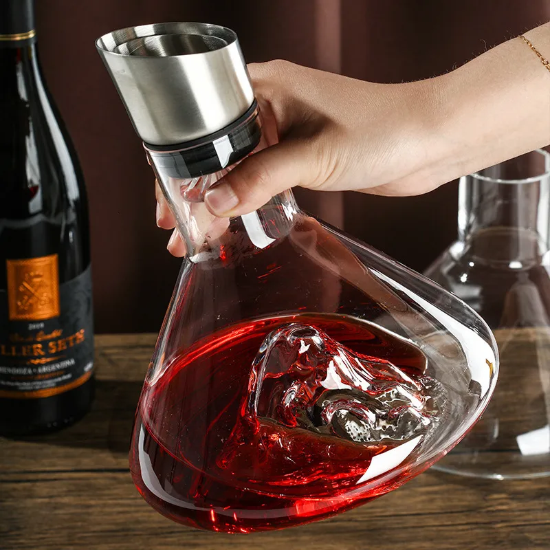 Transparent Décanteur rotatif créatif pour le vin de la maison de St