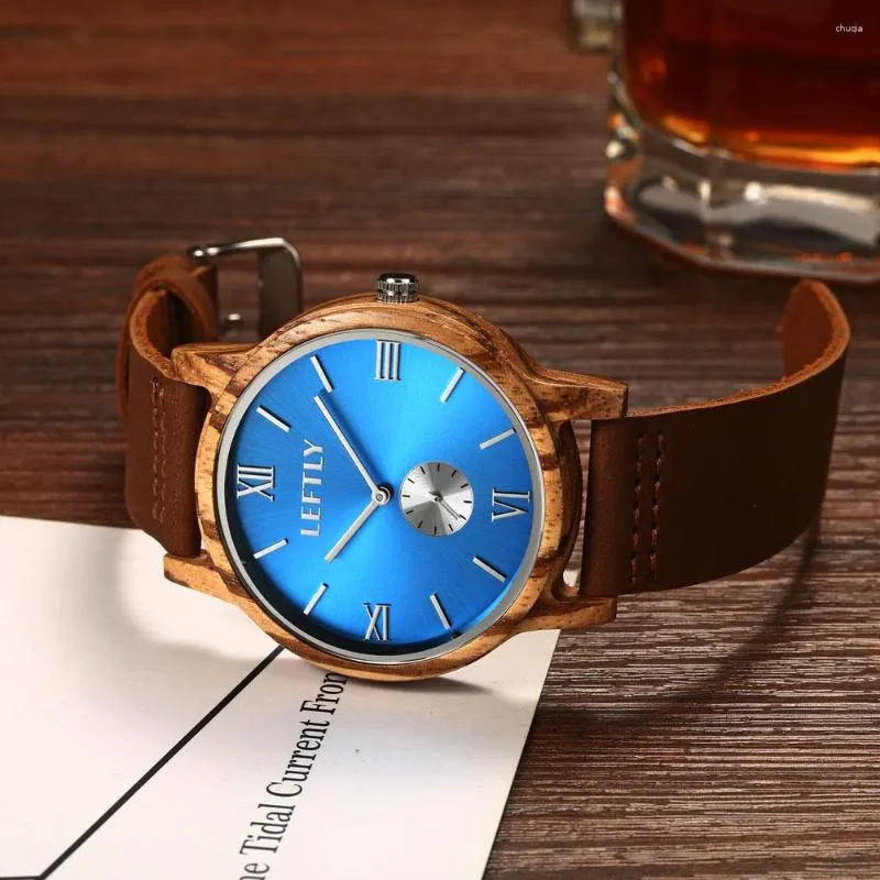 Leftly wooden cheap watches