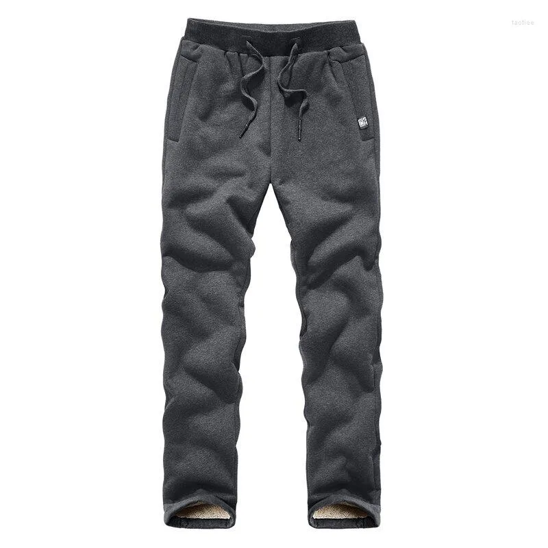 Pantalons pour hommes hiver cachemire épaissi sport coton agneaux chauds pantalon ample décontracté