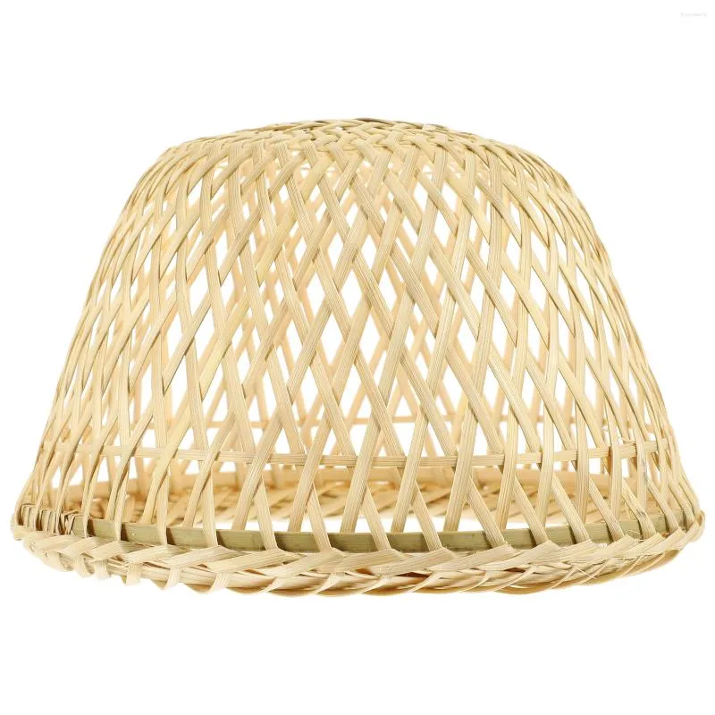 Pendant Lamps Bamboo Lampshade Hand Woven Cover Ornament Decor Floor Creative Accessory Chandelier Lights Simple